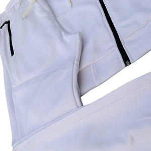 ชุดวอร์ม2ชิ้นสำหรับวิ่งผ้าฟลีซให้ความอบอุ่นสำหรับผู้ชายชุดเซตเสื้อตัวบนและล่าง - Product Image 4