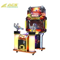 Simulateur de tir à pistolet d'arcade intérieur personnalisé ACS de haute qualité pour 2 joueurs avec écran 32 pouces, monnayeur, en métal, version anglaise