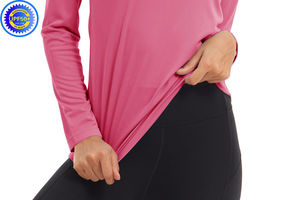 Chemise de pêche anti-éruptions cutanées à capuche pour femme Respirant UPF50 + Protection d'été anti-UV Sublimation étanche - Product Image 5