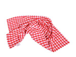 Toalla de cocina con patrón de rayas de golf a cuadros de algodón 100%-Rojo de secado rápido y sostenible para uso doméstico - Product Image 4