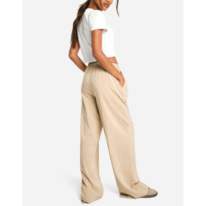 Pantalon de jogging décontracté pour homme de qualité supérieure, best-seller, anti-froissement, en molleton de coton, coupe évasée, personnalisé, ample, devant plat - Product Image 2