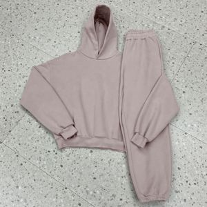 Customized Hooded Men's Lightweight Oversized Sportswear Gym Tracksuit Sweat Suit Set - Product Image 3