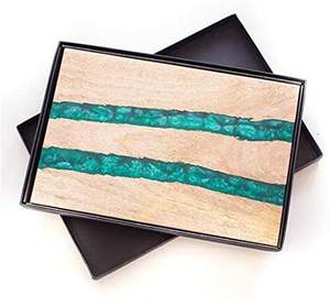 Planche à découper en bois de résine de qualité supérieure pour la production à domicile, vaisselle en bois d'acacia, planche à fromage, couverts en bois réutilisables, blocs à découper - Product Image 3