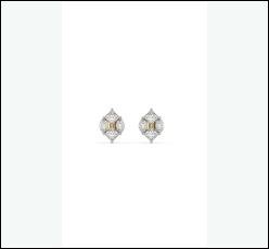 Pendientes clásicos de oro puro de 14 quilates con diamantes de laboratorio de fantasía, calidad EF VS VVS, joyería fina para mujer, hechos a mano, OEM, ODM, listos para exportación. - Product Image 3