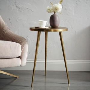 Handmade Modern Design Aluminum <b>Side</b> <b>Table</b> with <b>Black</b> Top Center <b>Table</b> for Home Living Room Wholesale - Product Image 6