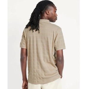 Venta al por mayor de manga corta OEM liso Polo de Golf impresión personalizada Logo diseño en blanco 100% algodón hombres Polos - Product Image 5