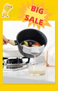 Yellow Cute Duck Multifunctional Oil Soup Strainer <strong>Silicone</strong> <strong>Collapsible</strong> <strong>Colander</strong> Basket Suitable for Pan and Pot Cooking Vietnam - Product Image 3