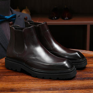 Chaussures Oxford en cuir de vachette pleine fleur avec talon amorti et design antidérapant, chaussures habillées pour hommes, chaussures en cuir - Product Image 2