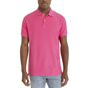 T-shirt polo de sport à la mode classique pour homme 100% coton épais à manches courtes anti-rides vêtements tricotés lourds - Product Image 1
