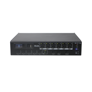 Amplificador mezclador de 6 zonas con <span class=keywords><strong>atenuador</strong></span> y alimentación fantasma para sistemas de <span class=keywords><strong>audio</strong></span> escolares y de oficina - Product Image 1