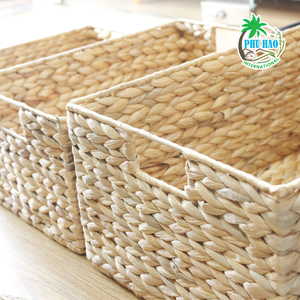 PRODUIT DE VENTE CHAUDE Panier en jacinthe d'eau durable pour le stockage des aliments et l'organisation de la cuisine - Product Image 2