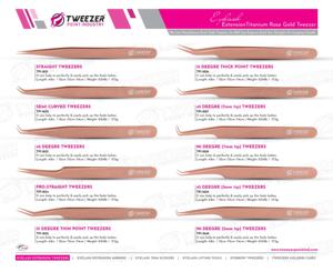 Las pinzas para pestañas son herramientas de belleza de precisión diseñadas para aplicar pestañas postizas embalaje de pinzas de volumen de pestañas - Product Image 6