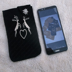 Portefeuille en cuir véritable pour téléphone portable en cuir de vache, pochette pour homme et femme, pochette en cuir, étui pour téléphone portable - Product Image 3