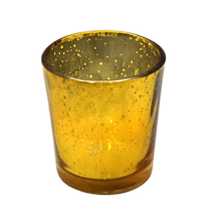 Pot votif en verre de style moderne fait à la main en vrac pour la décoration de la maison couleur turquoise antique support votif de vente chaude - Product Image 5