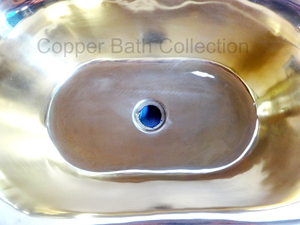 Làm Bằng Tay Đôi Bát Matt Đen Brass Đánh Bóng Bồn Tắm Phong Cách Dầu Gội Rửa Lưu Vực Với Một Lỗ - Product Image 5