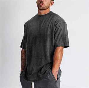 Vêtements décontractés de qualité supérieure T-shirts pour hommes T-shirts pour hommes légers T-shirts pour hommes de couleur unie à un prix raisonnable - Product Image 2