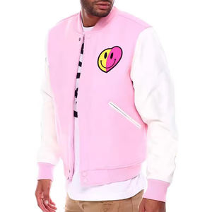 Veste universitaire en laine chauffante respirante coupe-vent d'hiver à col montant unisexe pour homme avec broderie de logo personnalisée - Product Image 2