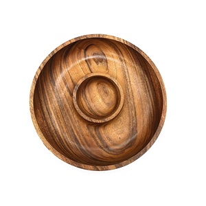 ชามไม้สำหรับร้านอาหารชามและจานอาหารไม้เป็นมิตรกับสิ่งแวดล้อม - Product Image 4