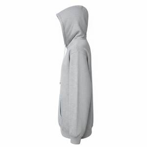 Sudaderas con Capucha Grises Casuales de Alta Calidad con Logotipo Personalizado para Mujer al por Mayor, Ropa Deportiva Informal con Capucha para Invierno - Product Image 5