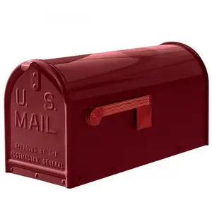 Outdoor Galvanized Steel Classic Design Mailbox Parcel Box Wall Mounted Letter Box Customized Style Color Post Box U.S Mail OEM