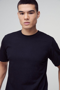 Camisetas de algodón de 260G con logotipo personalizado para hombre, ropa de calle lisa con hombros caídos y bordado 3D personalizado, camisetas con estampado gráfico - Product Image 3