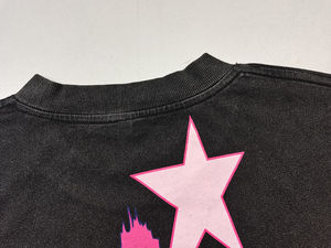 Camiseta Personalizada para Hombre, Corte y Confección a Medida, Hombros Caídos, Cuello Redondo, Algodón Grueso, Oversize, con Apliques Bordados, Estilo Cuadrado, 100% Algodón - Product Image 6