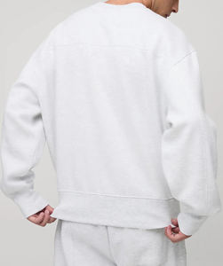 Sudadera Extra Grande de Algodón 100% de Alta Calidad, Ecológica, Informal para Invierno, Diseño Único, Hombros Caídos, Logotipo Personalizado Bordado para Hombre - Product Image 2