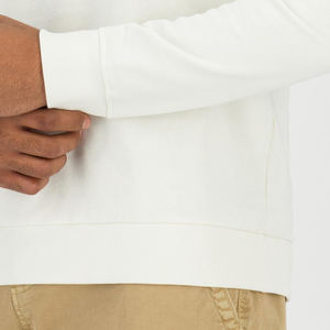 2024 cuello redondo pulóver sudadera hombres alta calidad logotipo personalizado algodón poliéster polar sólido invierno transpirable secado rápido 340g XS - Product Image 6