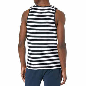 Rib sans manches 100% coton Singlet hommes blanc solide gilet hommes Fitness débardeur entraînement gymnastique chemise impression numérique débardeurs - Product Image 5