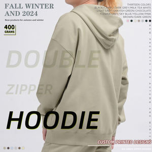 300 GSM sudaderas con capucha de algodón Unisex sudaderas cómodo elegante cálido directo de fábrica al por mayor ropa informal logotipo personalizado - Product Image 5