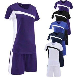 Maillot de volley-ball à manches courtes pour femmes nom numéro imprimer étudiant compétition équipe formation uniformes vêtements de sport pour femmes - Product Image 1
