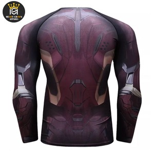 เสื้อแรชการ์ดสำหรับผู้ชายวัสดุแท้แบบซับลิเมชันต่ำ - Product Image 4