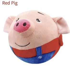 Komik domuz elektronik müzik interaktif köpek peluş oyuncak şarj edilebilir çevre dostu Pet oyuncak zıplatma ve gıcırtılı özellikleri ile oynamak için - Product Image 4