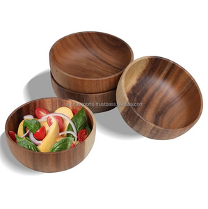 Luxury Design Wooden Food Bowl Centerpiece for Tabletop Decoration in Customized Shapes and Size for Export - Product Image 4