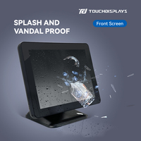 TouchDisplays 15 pouces windows android moniteur tactile tout en un pos machine système pos