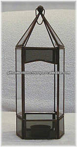 Good Quality Antique Home Decorative Farmhouse Metal and Glass Customized Hanging <b>Lamps</b> Handmade <b>Lantern</b> <b>Lamps</b> for Export - Product Image 2