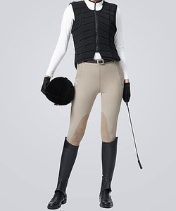 Vêtements équestres personnalisés Culottes équestres haut de gamme pour femmes avec pantalon de compression zippé Jodhpur et culottes - Product Image 3