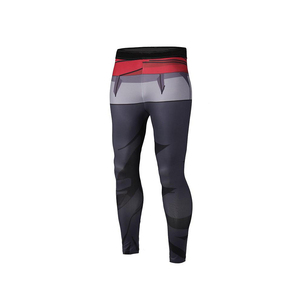 Leggings de compression de course pour hommes tissu polyester respirant bonne qualité Leggings MMA pour hommes - Product Image 5