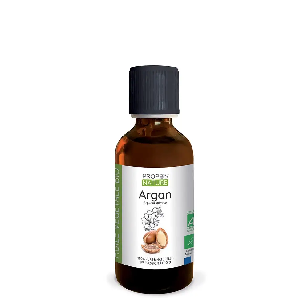 HUILE D'ARGAN-ARGANIA SPINOSA-HUILE VÉGÉTALE CERTIFIÉE BIOLOGIQUE-50ML