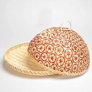 Accessoires de cuisine couvercle alimentaire en bambou plateau de tissage durable avec couvercles A.mazon meilleur vendeur - Product Image 1