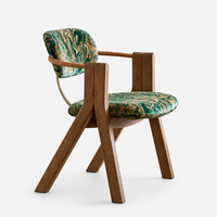 Fauteuil individuel vintage français, chaise de salle à manger en bois massif de style minimaliste italien, luxe léger, moderne du milieu du siècle, mobilier de maison
