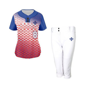 Diseña Tu Propio Uniforme de Softbol Transpirable de Secado Rápido 100% Poliéster, Colores y Logotipo Personalizados, Servicio OEM de Alta Calidad - Product Image 1