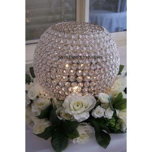 Bola redonda de cristal brillante elegante hecha a mano, centro de mesa de lujo para el hogar, eventos de boda, decoración de fiesta - Product Image 1