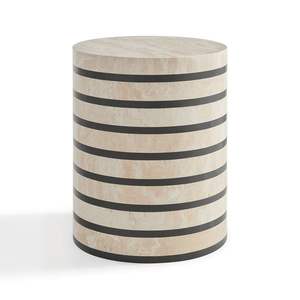 Mopa con incrustaciones de hueso con Base de marco de metal de diseño moderno, mesa de centro pequeña superior para sala de estar o sala de estar - Product Image 5