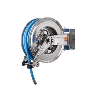 Meclube Swivelling Automatic <b>Hose</b> Reel 120°c Ø1/2'' 30m Made of <b>Food</b> <b>Grade</b> AISI 304 Stainless Steel Left-Handed for <b>Food</b> Use - Product Image 1