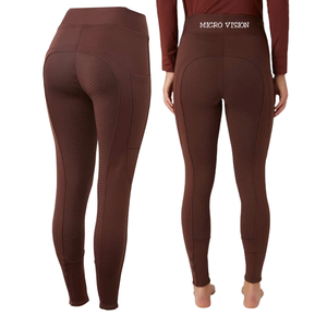 Top Trending Custom Jodhpurs para mujeres activas Calidad SGS Medias de equitación de invierno Pantalones de equitación de bolsillo para teléfono - Product Image 4