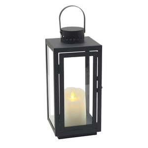 Linterna de vela de madera de diseño antiguo con Base de Metal Linterna colgante moderna de alta calidad Forma cilíndrica Hecho a mano al por mayor - Product Image 3