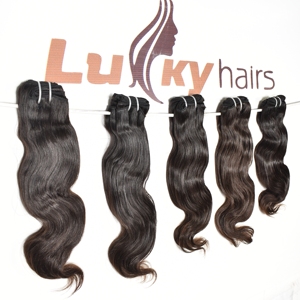 Fournisseur de cheveux indiens vierges naturels, couleur naturelle, cheveux noirs pour femmes, ondulés, 100% cheveux indiens Remy, double trame, cheveux humains. - Product Image 3