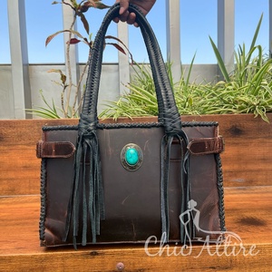 ODM OEM Nouveaux sacs fourre-tout à franges en cuir de vachette véritable de haute qualité Vente à chaud Sacs à bandoulière Sac à main de luxe élégant pour femmes - Product Image 1