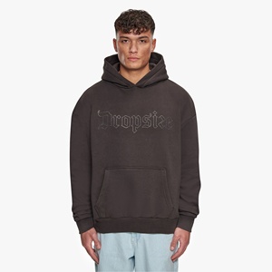 Vente en gros 100% coton French Terry coupe régulière pull à capuche d'hiver à manches longues avec strass pour hommes avec logo personnalisé - Product Image 4